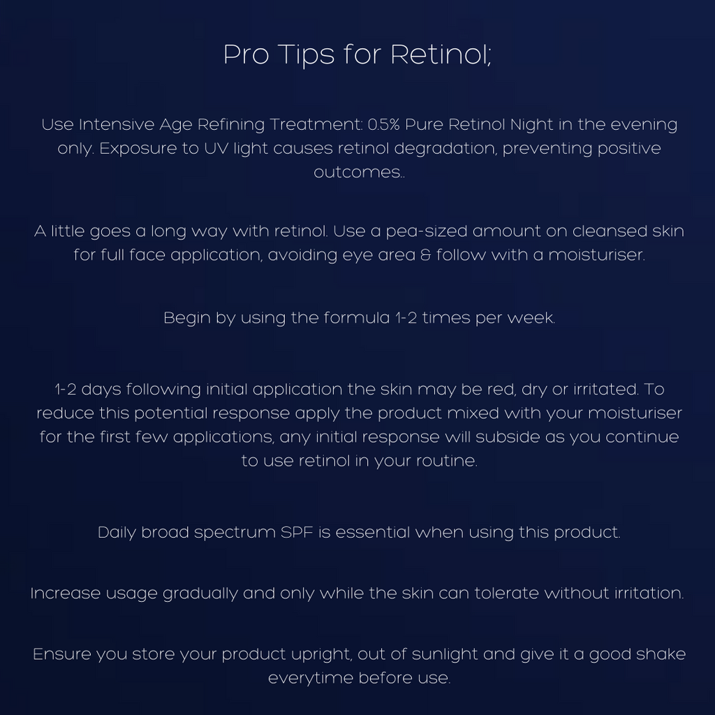 Intensive Age Refining Treatment®: 0.5% pure retinol night