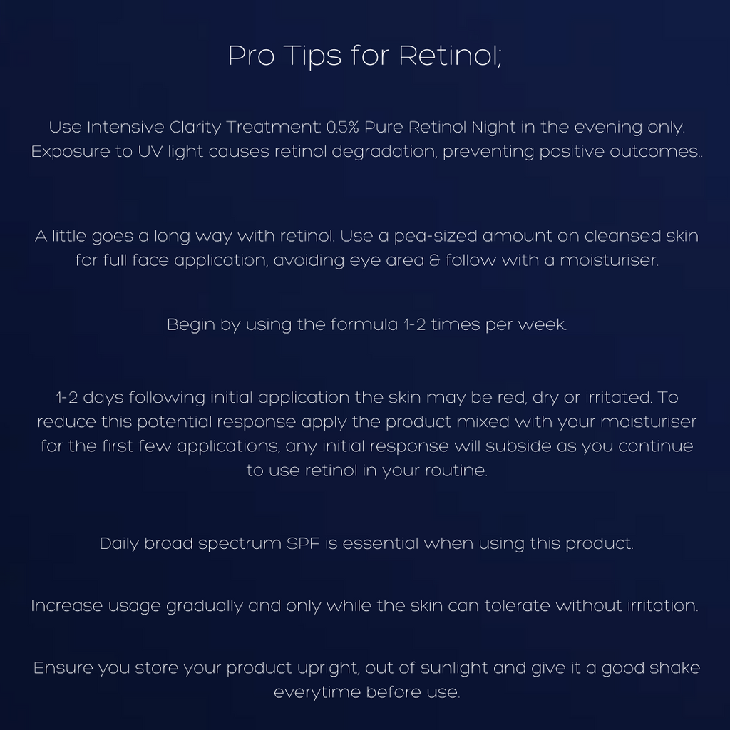 Intensive Clarity Treatment®: 0.5% pure retinol night
