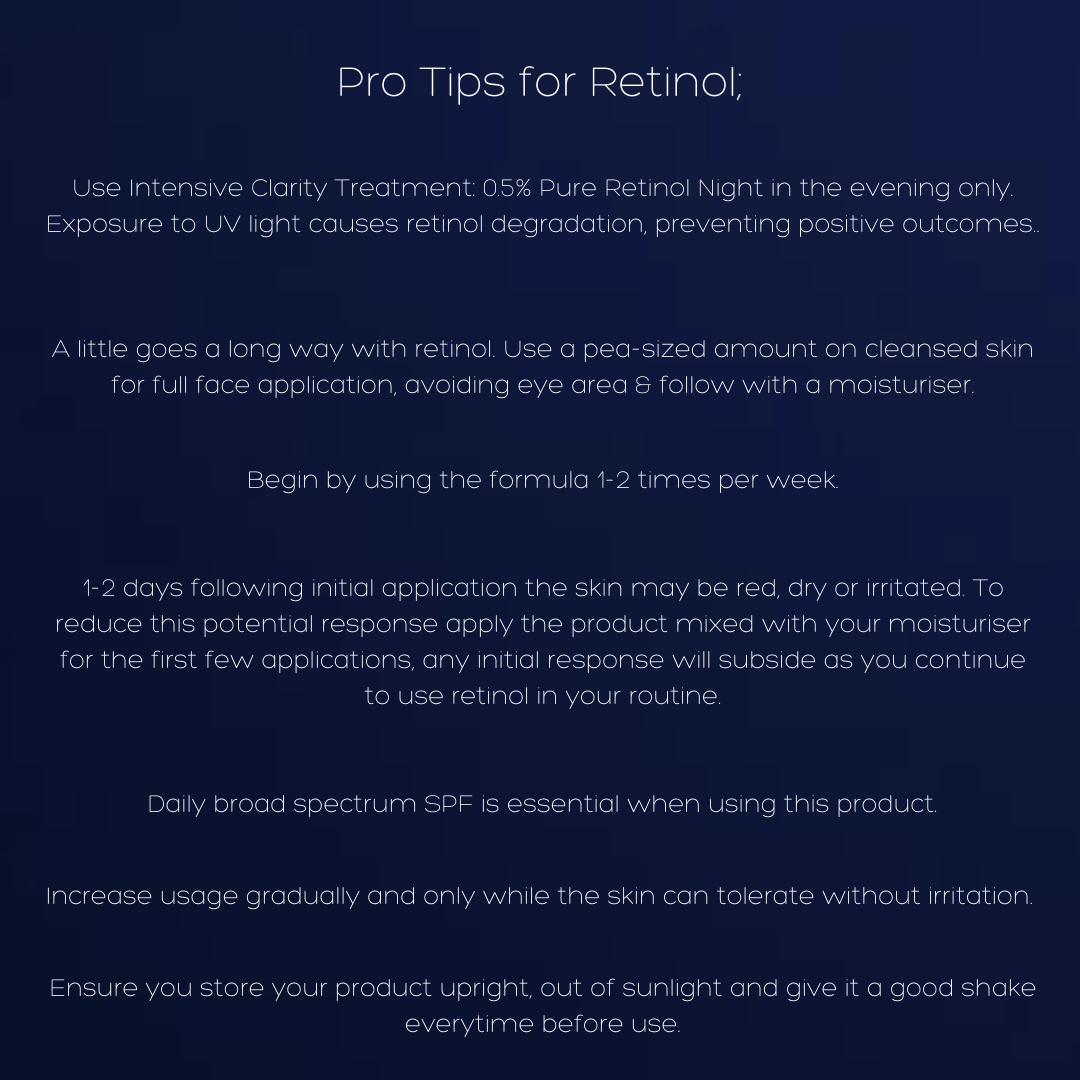 Intensive Clarity Treatment®: 0.5% pure retinol night