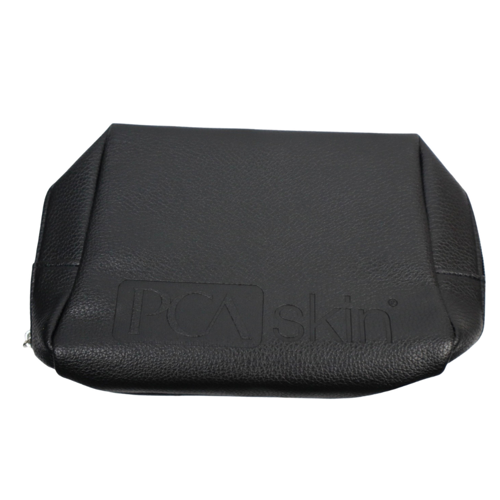 Black Embossed Cosmetic Bag